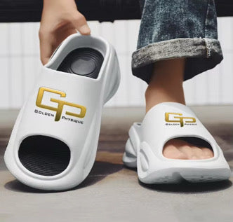 GP White slide sandals