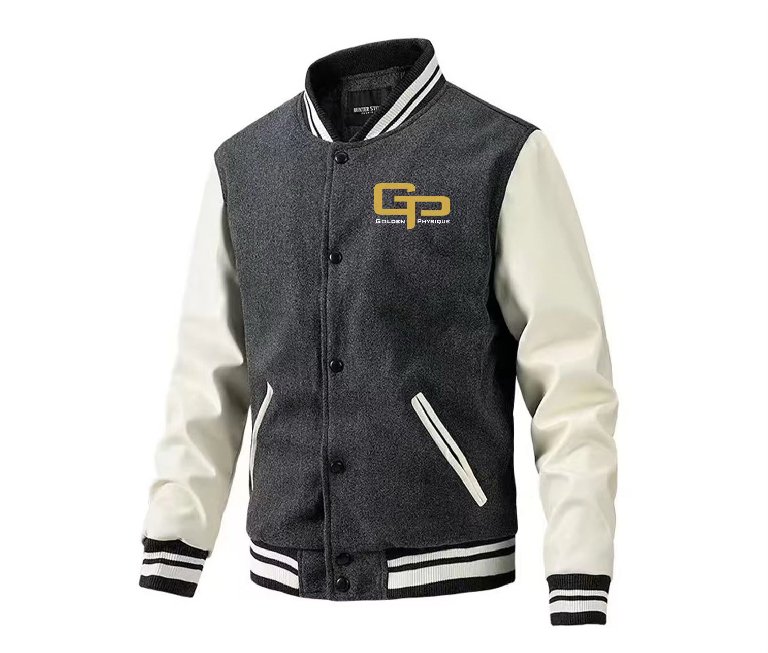 GP varsity-style jacket